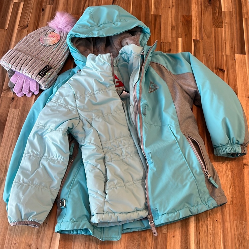 Gerry 3 in 1 Girls Snow Coat System size 7/8